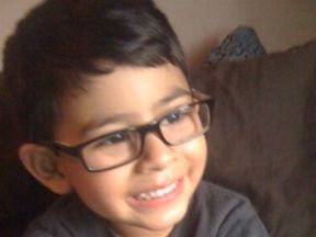3 year old boy wearing glasses