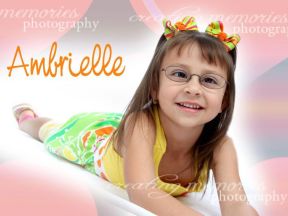 girl in glasses for strabismus and farsightedness