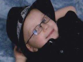 picture of a 4 year old boy in glasses