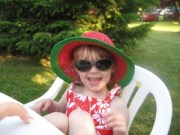 Charlotte in her cocoon sunglasses