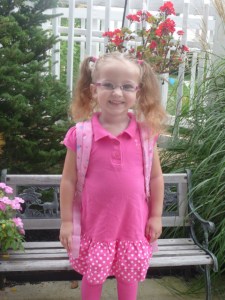 Isabelle on her first day