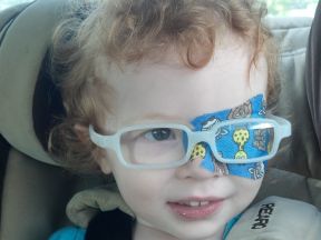 Isabella, 3.5 years old.  Patching for nine months (so far).