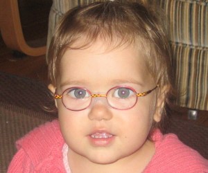 Eyes straight with glasses