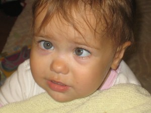 Eyes crossed without glasses