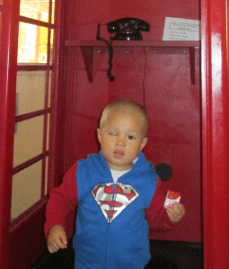 The superhero shortly after his enucleation.