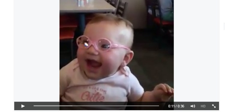 Musings on the video of the baby getting&nbsp;glasses